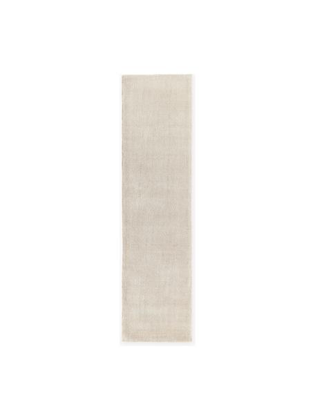 Handgeweven laagpolige loper Ainsley, 60% polyester, GRS-gecertificeerd
40% wol, Lichtbeige, B 80 x B 300 cm