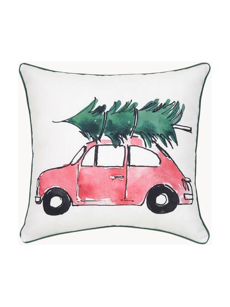 Poszewka na poduszkę Xmas Tree od Kery Till, Bawełna, Biały, czerwony, zielony, S 40 x D 40 cm