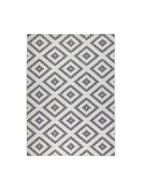 Dwustronny dywan wewnętrzny/zewnętrzny Malta, Szary, odcienie kremowego, S 160 x D 230 cm  (Rozmiar M)