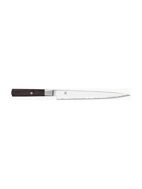 Coltello Sujihiki Miyabi, Maniglia: legno Pakka, Argentato, legno scuro, Lunghezza 38 cm