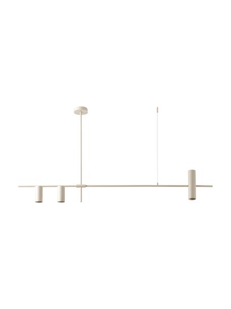 Lampada grande a sospensione Cassandra, Paralume: metallo verniciato a polv, Baldacchino: metallo verniciato a polv, Struttura: metallo verniciato a polv, Beige opaco, Larg. 143 x Alt. 73 cm
