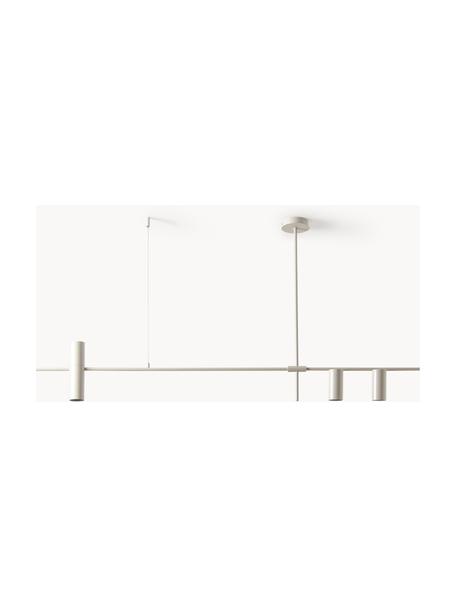 Lámpara de techo grande Cassandra, Pantalla: metal con pintura en polv, Anclaje: metal con pintura en polv, Estructura: metal con pintura en polv, Beige mate, An 143 x Al 73 cm