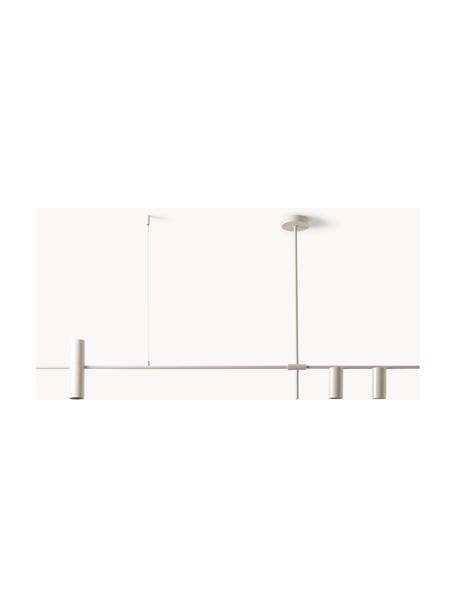 Grande suspension Cassandra, Métal, revêtement par poudre, Beige, larg. 143 x haut. 73 cm