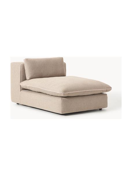 XL-Mittelmodul Felix, Bezug: 100 % Polyester Der strap, Gestell: Massives Kiefern- und Fic, Füße: Kunststoff Dieses Produkt, Webstoff Beige, B 100 x T 140 cm