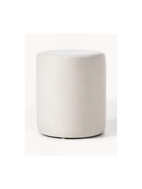 Hocker Daisy, Bezug: 100 % Polyester Der hochw, Rahmen: Sperrholz Das in diesem P, Webstoff Off White, Ø 38 x H 45 cm