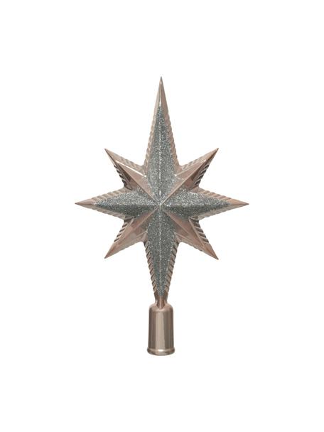Estrella Árbol de Navidad Morning, Plástico, Plateado, bronceado, An 15 x Al 26 cm