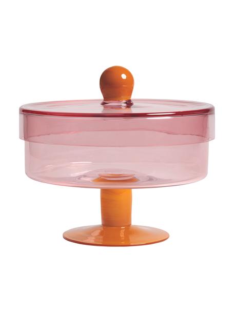 Contenitore in vetro Duo, Vetro, Arancione, rosa, Ø 22 x Alt. 20 cm