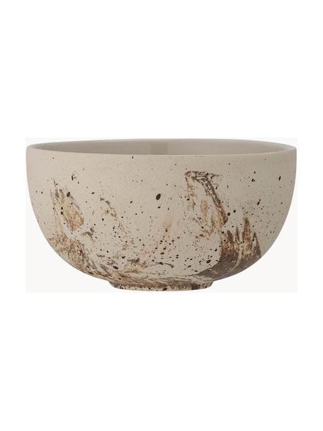 Bol artesanal Stacy, Gres, Beige, tonos marrones, Ø 14 x Al 7 cm