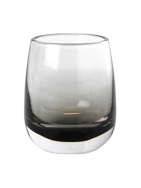 Bicchiere in vetro soffiato con sfumatura grigia Smoke 6 pz, Vetro, Grigio, Ø 5 x Alt. 6 cm