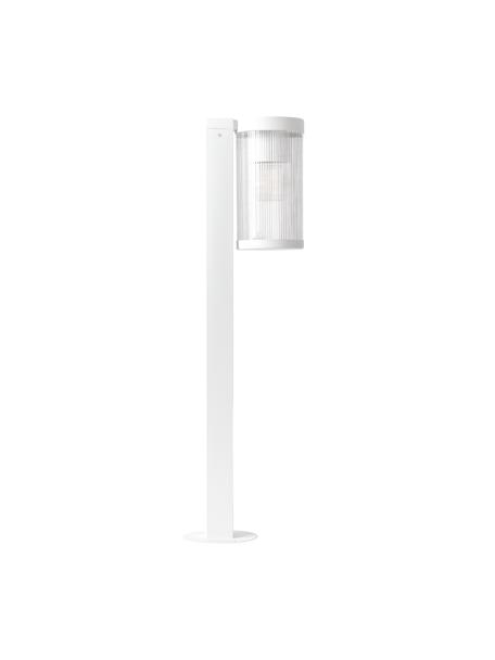 Lampadaire d'extérieur Coupar, Blanc, Ø 14 x haut. 80 cm