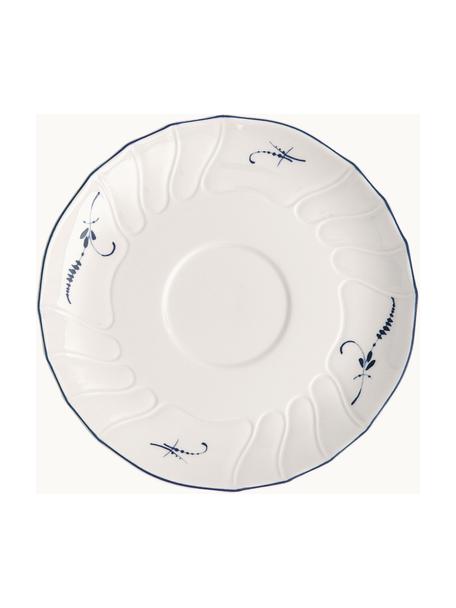 Piattino in porcellana Vieux Luxembourg, Porcellana Premium, Bianco, blu elettrico, Ø 16 cm