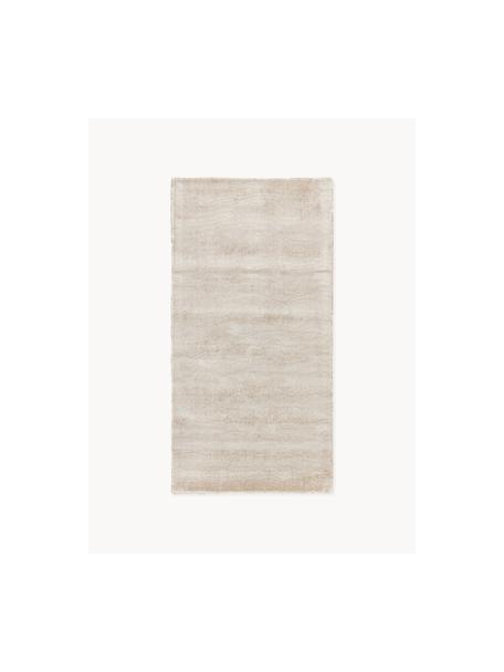 Tapis en viscose tissé main Jane, Beige clair, larg. 80 x long. 150 cm (taille XS)