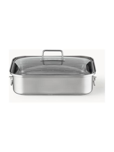 Tostapane in acciaio inox con bilancia interna Expertiso, Coperchio: vetro temperato, Argentato, Larg. 38 x Alt. 18 cm, 6,5 l