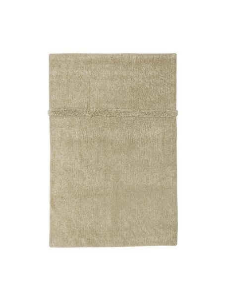 Tappeto in lana beige lavabile fatto a mano Tundra, Retro: cotone riciclato Nel caso, Beige, Larg. 80 x Lung. 140 cm (taglia XS)