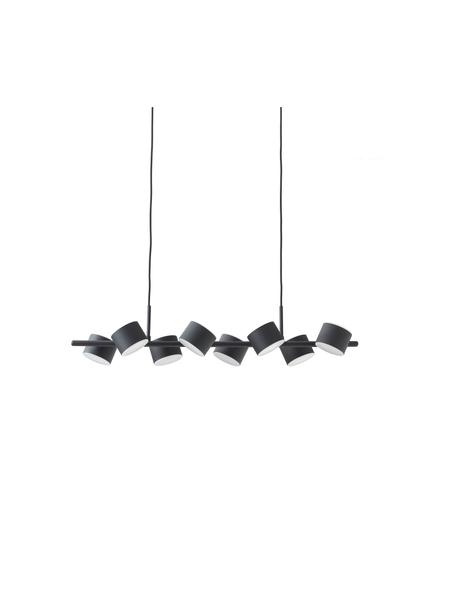 Lámpara de techo grande Milano, Lámpara: acero recubierto, Cable: plástico, Negro, An 97 x Al 26 cm