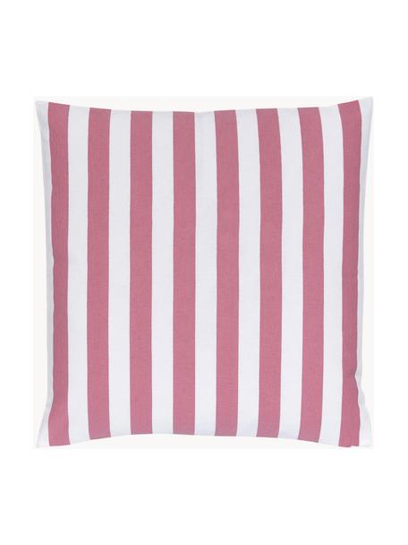 Housse de coussin rose/blanc Timon, 100 % coton, Rose, blanc, larg. 50 x long. 50 cm