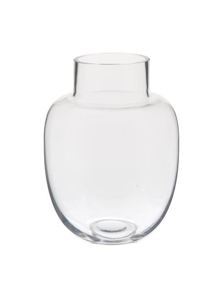 Handgefertigte Klassische Glas-Vase Lotta, Glas, Transparent, Ø 18 x H 25 cm