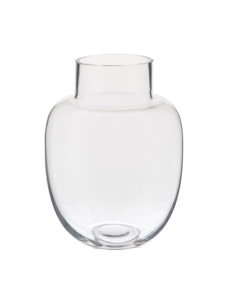 Ręcznie wykonany wazon ze szkła Lotta, Szklanka, Transparentny, Ø 18 x W 25 cm