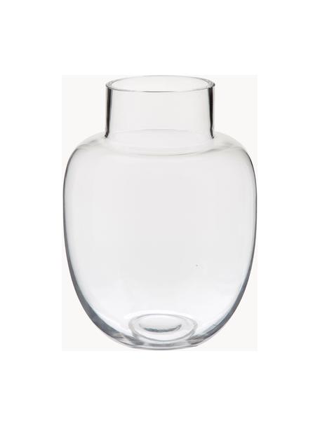 Ręcznie wykonany wazon ze szkła Lotta, Szklanka, Transparentny, Ø 18 x W 25 cm