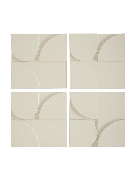 Komplet dekoracji ściennych Massimo, 4 elem., Płyta pilśniowa (MDF), Beżowy, S 80 x W 80 cm