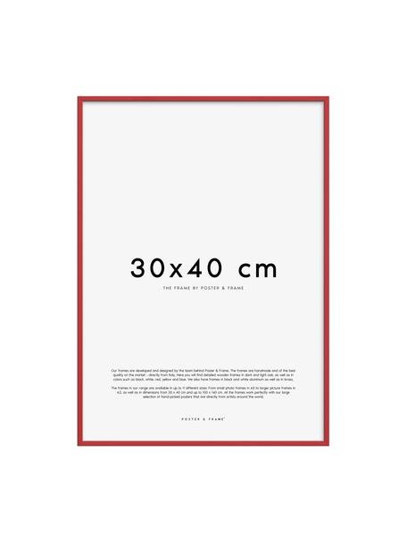 Cadre photo artisanal Explore, tailles variées, Rouge, 30 x 40 cm