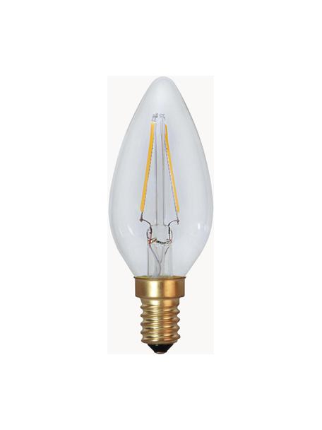 Lampadine E14, bianco caldo, 2 pz, Lampadina: vetro, Base lampadina: alluminio, Trasparente, Ø 4 x Alt. 10 cm