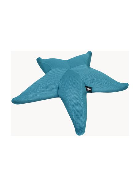 Kleiner Outdoor-Sitzsack Starfish, handgefertigt, Bezug: 70 % PAN + 30 % PES, wass, Petrol, B 83 x L 83 cm