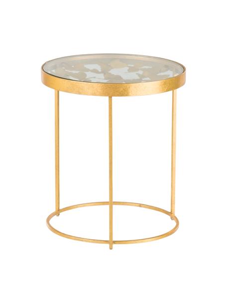 Odkladací  stolík Butterfly, Zlatá, Ø 45 x V 52 cm