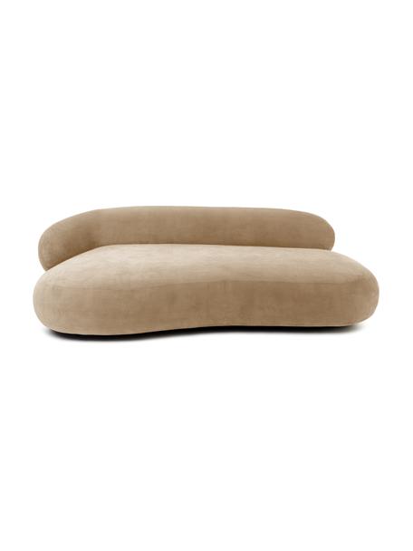 Nierensofa Alba (3-Sitzer), Bezug: 97% Polyester, 3% Nylon D, Gestell: Massives Fichtenholz, FSC, Webstoff Sandfarben, B 235 x T 114 cm, Rückenlehne links