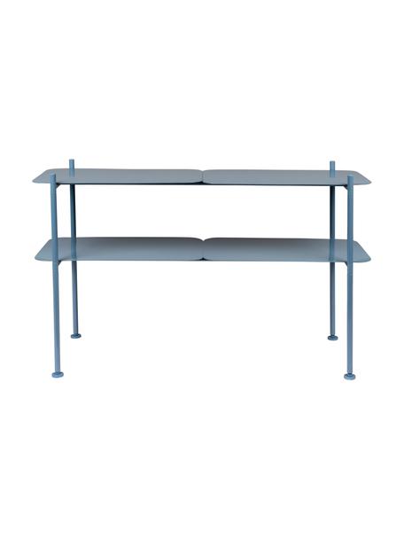 Kovový konzolový stolek River, Potažený kov, Modrá, Š 100 cm, V 62 cm