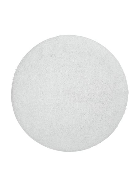 Tappeto bagno morbido in cotone organico bianco Ingela, 100% cotone organico certificato BCI, Bianco, Ø 65 cm