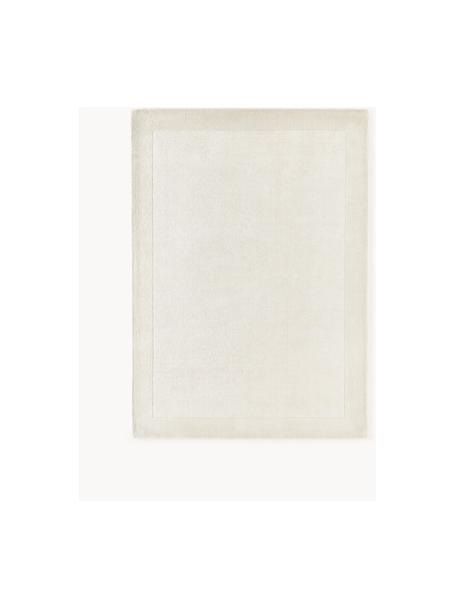 Glanzend vloerkleed Kari, 100% polyester, GRS-gecertificeerd, Crèmewit, B 80 x L 150 cm (maat XS)