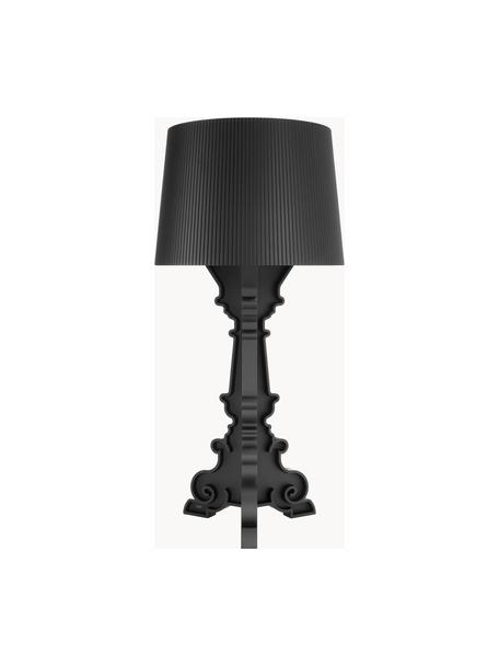 Große Design LED-Tischlampe Bourgie, dimmbar, Polycarbonat, recycelt, Schwarz, Ø 37 x H 68-78 cm