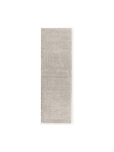 Handgeweven laagpolige loper Ainsley, 60% polyester, GRS-gecertificeerd
40% wol, Lichtgrijs, B 80 x B 250 cm