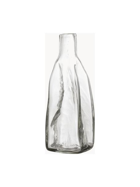 Mundgeblasene Wasserkaraffe Lenka in organischer Form, 500 ml, Glas, Transparent, 500 ml