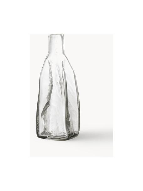 Mundgeblasene Karaffe Lenka in organischer Form, 500 ml, Glas, Transparent, 500 ml