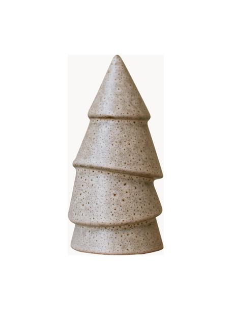 Albero di Natale decorativo in ceramica Mole, Ceramica, Beige chiaro maculato, Ø 7 x Alt. 14 cm