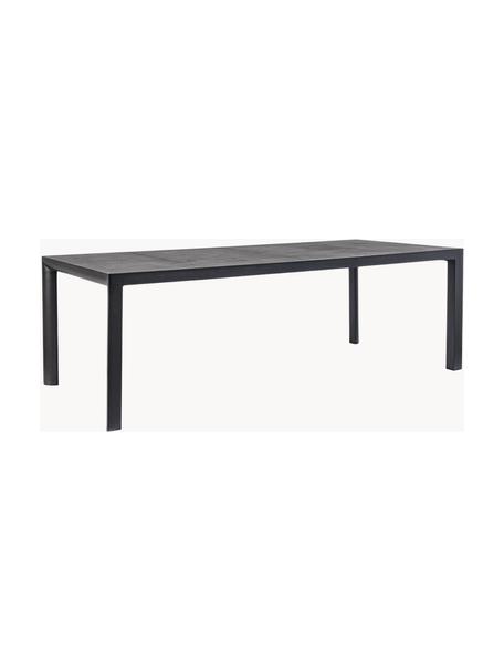 Table de jardin anthracite Mason, 220 x 100 cm, Noir, larg. 220 x prof. 100 cm