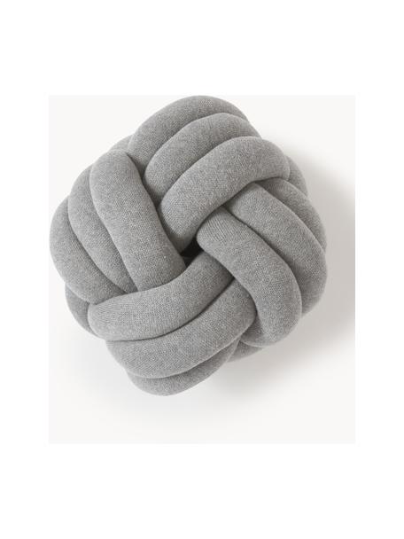 Cuscino annodato Twist, Grigio chiaro, Ø 30 cm