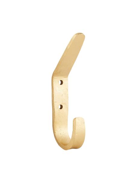 Metalen wandhaken Forga, 2 stuks, Gecoat metaal, Messingkleurig, B 2 x H 12 cm