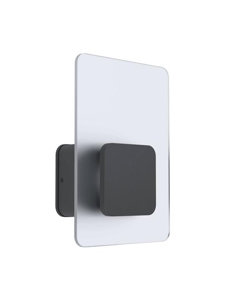 Venkovní nástěnné LED svítidlo Eredita, Antracitová, transparentní, Š 18 cm, V 26 cm
