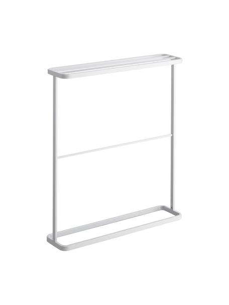 Porte-serviettes Tower, Métal, revêtement par poudre, Blanc, larg. 65 x haut. 75 cm
