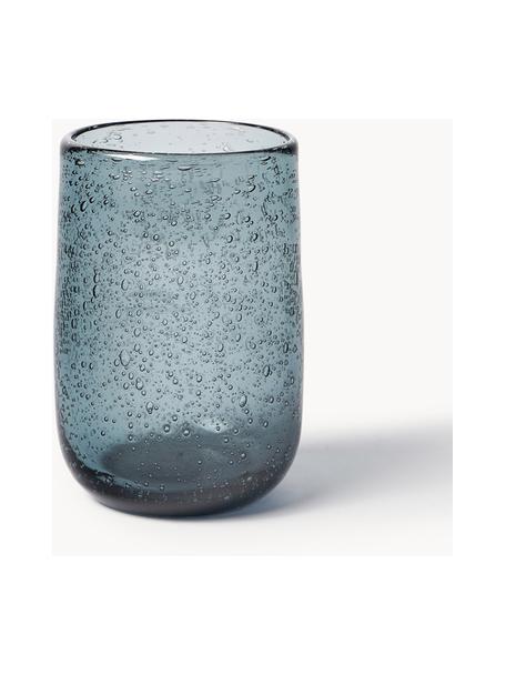 Vasos con burbujas de aire Bari, 6 uds., Vidrio, Gris, Ø 7 x Al 11 cm, 330 ml