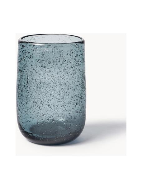 Vasos con burbujas de aire Bari, 6 uds., Vidrio, Gris, Ø 7 x Al 11 cm, 330 ml