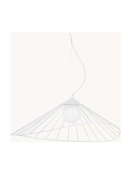 Design hanglamp Silvan, Lampenkap: glas, Wit, B 59 x H 20 cm