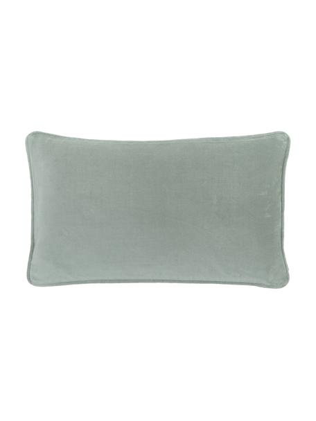 Samt-Kissenhülle Dana, 100% Baumwollsamt, Salbeigrün, B 30 x L 50 cm