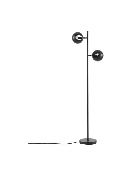 Leeslamp Edgar in zwart, Lampenkap: gelakt metaal, Lampvoet: gelakt metaal, Zwart, B 40 cm, H 145 cm