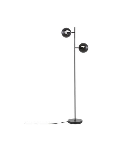 Leeslamp Edgar, Lampenkap: gelakt metaal, Lampvoet: gelakt metaal, Zwart, B 40 x H 145 cm