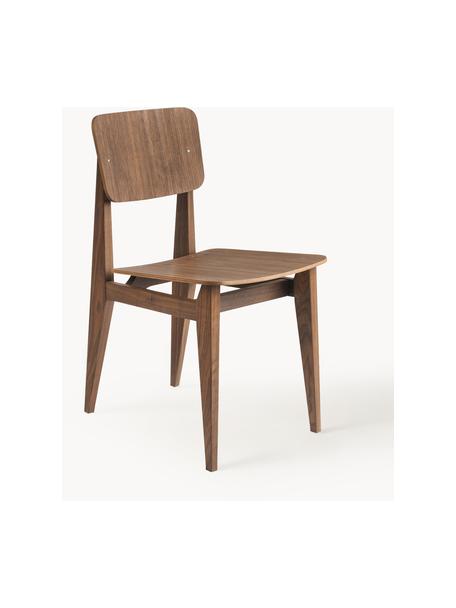 Holzstuhl C-Chair aus Walnussholz, Amerikanisches Walnussholz, geölt, Amerikanisches Walnussholz, B 41 x T 53 cm