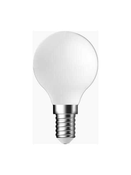 Lampadina E14, bianco caldo, 2 pz, Lampadina: vetro, Base lampadina: alluminio, Bianco, Ø 5 x Alt. 8 cm